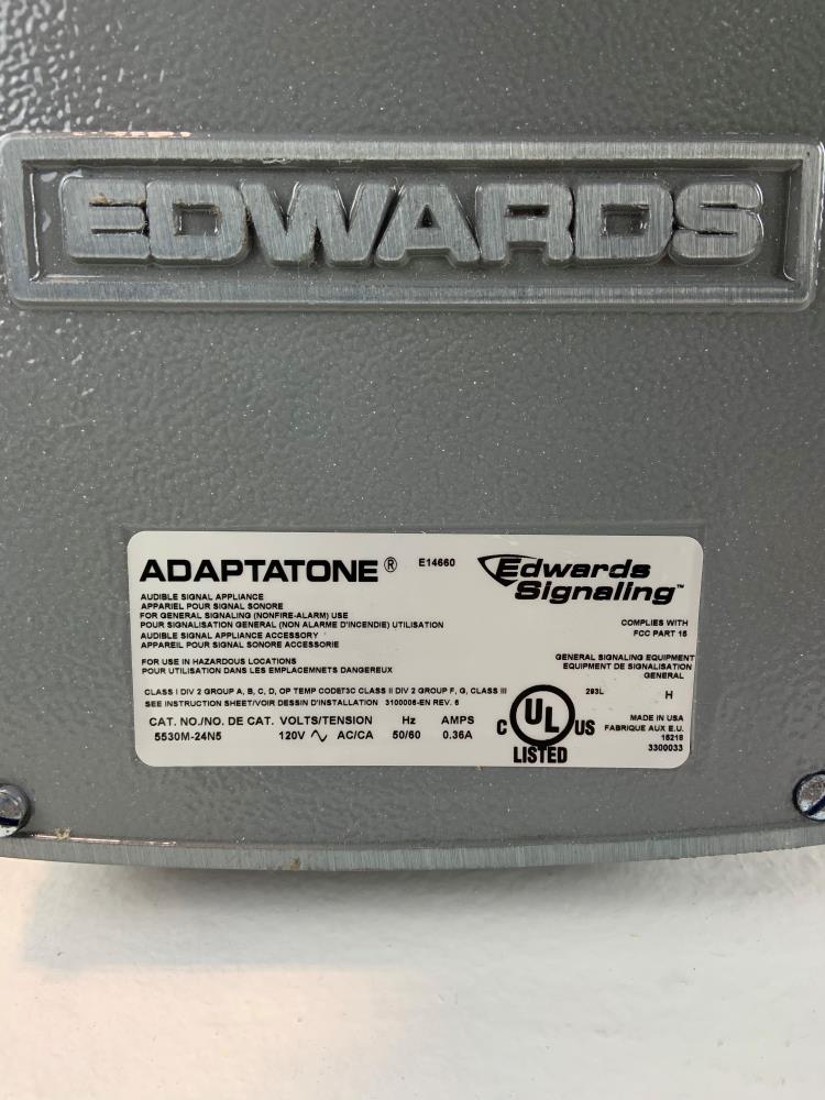 Edwards Signaling Adaptatone Audible Signaling Device 5530M-24N5